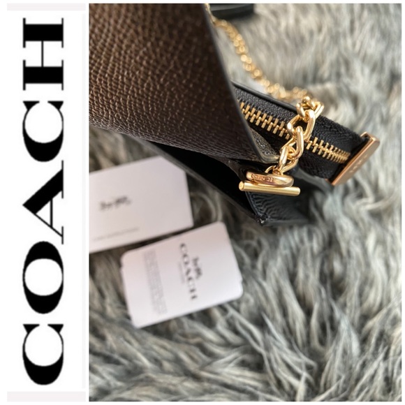 NWT authentic COACH 3 in 1 leather purse black - Picture 6 of 9